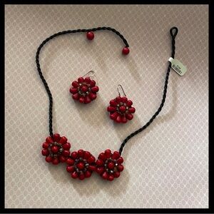 USA Made Boho Floral Beaded Jewelry Western Coastal Statement